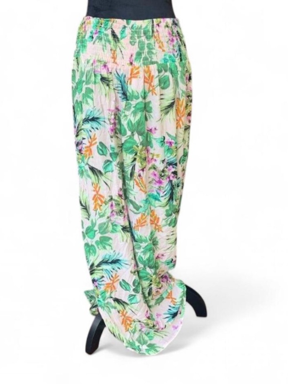 Coastal Tropical Floral Swim Cover Skirt